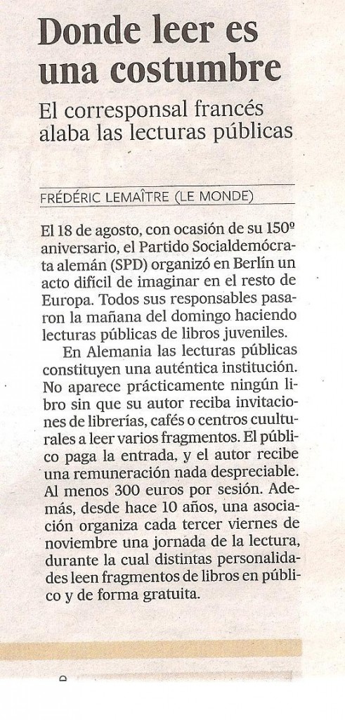 Lectura a Alemània