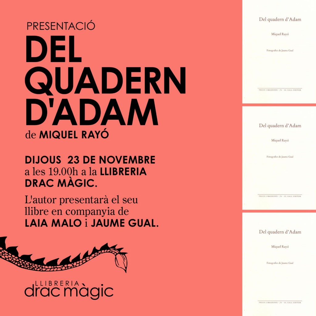 presentació adam a drac màgic