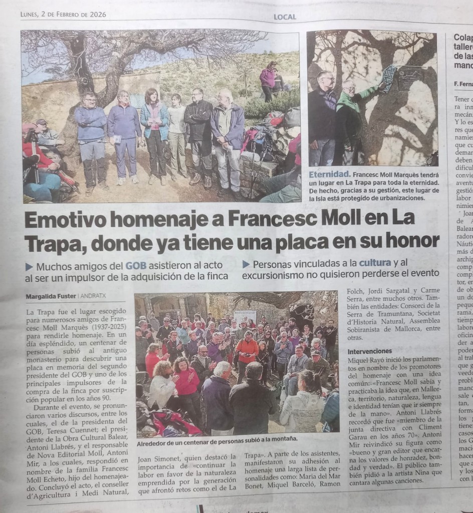 trapa uñtima hora dia 2 febrer 2026